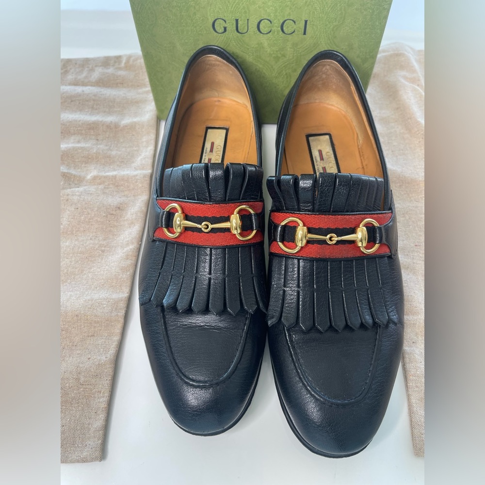 Gucci Leather Palm Springs Limited Edition Loafers